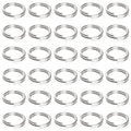 Pawfly 100 Pack 2/5 Inch Mini Split Jump Ring with Double Loops Small Metal Rings Connectors for Jewelry Necklaces Bracelets Earrings Crafts Ornaments and DIY Arts - size: 2/5 Inch,100 PCS