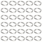 Pawfly 100 Pack 2/5 Inch Mini Split Jump Ring with Double Loops Small Metal Rings Connectors for Jewelry Necklaces Bracelets Earrings Crafts Ornaments and DIY Arts - size: 2/5 Inch,100 PCS