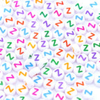 300Pcs Round Letter Beads Z 4X7mm Individual Flat Alphabet Beads for Friendship Bracelets Making - color: Round - Z