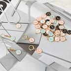 104 PCS Letter Charms for Jewelry Making - Double Sided Alphabet & Initial Charms for Necklace & Bracelet - color: 4 colors