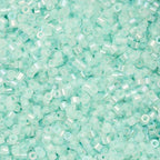 John Bead 25g Cylin Beads Turquoise Glow in Dark AB 11/0 Glass Cylindrical Seed Beads for Jewelry Bracelets Necklaces Earrings Making Embroidery - color: Turquoise Glow in Dark AB