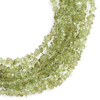 HAAMIIQII 3-5mm Natural Green Peridot Chips Beads Irregular Chip Stones Loose Gemstone Beads for Jewelry Making Strand 30 Inch - color: Peridot