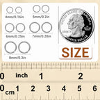 4600 Pcs Jump Rings for Jewelry Making Kit Gold & Silver, Open Rings with Opener Tools for Earrings, Keychains, Bracelet & Necklace Repair Supplies - color: 4600Pcs Silver