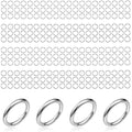 2000 Pieces No Tarnish Stainless Steel Jump Rings for Jewelry Making, 5mm, 20 Gauge Thickness, Silver (5mm) - color: 5mm