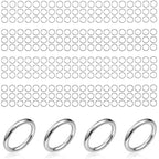 2000 Pieces No Tarnish Stainless Steel Jump Rings for Jewelry Making, 5mm, 20 Gauge Thickness, Silver (5mm) - color: 5mm