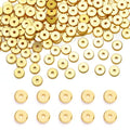 200pcs 18K Gold Plated Brass Flat Disc Spacer Beads for DIY Bracelet, Necklace Jewelry Making (Gold-3mm) - color: Gold-3mm