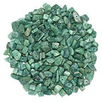 Amazonite Pre Drilled Natural Crystals Crushed Chips Beads for Jewelry Making, DIY Handmade Healing Crystals (25 Inch Strand) - color: Amazonite