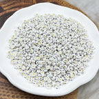 1000pcs Round Letter Beads 4x7mm Acrylic Alphabet Beads Spacer Beads for Jewelry Making Bracelets Necklace Earring Key Chains DIY Craft(S-Gold Letter White Bead) - color: S-Gold Letter White Bead