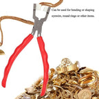 Nylon Jaw Pliers for Jewelry Making Non-Scratch C-Type Pliers with Anti-Slip Handle Round & Flat Nose Design for Wire Bending(Arc pliers) - style: Arc pliers