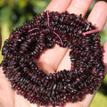 400pcs Natural Chip Stone Beads for Jewelry Making Garnet 5-8mm Irregular Gemstones Healing Crystal Loose Rocks Bead Hole Drilled for Ring Earrings Necklace Bracelet Making DIY Art Crafts - color: Garnet (2 Strands-62")