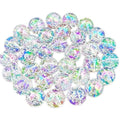 Mixed Lots Shiny AB Color Acrylic Bubble Bead DIY Beading Hairband Bracelets Necklace Craft Embelishment (Clear AB-Bubble) - color: Clear AB-Bubble