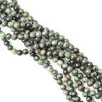 45PCS 8mm Natural Chrysoprase Round Loose Beads for Jewelry Making 1 Strand 15" - color: Chrysoprase, size: 8mm