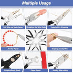 shynek 10 Pieces Jewelry Pliers Tools Set, Jewelry Making Tools Include 8 Pieces Pliers, Jump Ring Opener, Tweezers for Wire Wrapping, 3D Printing Projects and Other DIY Projects - style: Set of 8