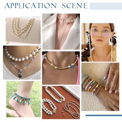 PH PandaHall 300pcs 18K Gold Plated Spacer Beads, 5 Sizes Smooth Long-Lasting Spacer Beads Metal Round Beads Brass Loose Beads for DIY Bracelet Necklace Earring Jewelry Making, 2/3/4/5/6mm - size: 2/3/4/5/6mm