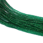 10 Strands Spinel Beads Artificial Faceted Small Round Loose Beads 3mm 15 inch for Jewelry Making Charms Necklace Bracelet - color: Green