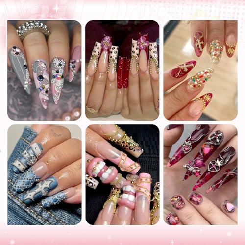 1-3MM Mini Small Nail Beads Metal Caviar Beads Silver Gold Nail Charms and Gems Ball, Nail Balls for Nail Art Accessories Supplies Gold Rhinestones for Women Manicure - color: 12 Small Silver and Gold Nail Beads