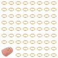 UNICRAFTALE 200Pcs Real 18K Gold Plated Open Jump Rings 5mm Stainless Steel Oval Jump Rings Golden Rings Metal Rings Connector Rings for DIY Bracelet Pendant Jewelry Making Repair - size: 5mm