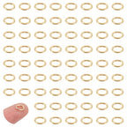 UNICRAFTALE 200Pcs Real 18K Gold Plated Open Jump Rings 5mm Stainless Steel Oval Jump Rings Golden Rings Metal Rings Connector Rings for DIY Bracelet Pendant Jewelry Making Repair - size: 5mm