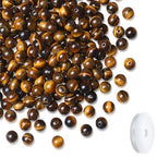 Natural Yellow Tigers Eye Beads 100Pcs 8mm Crystal Beads Loose DIY Round Stone Bead for Bracelet Necklace Earrings Making - color: A-Yellow Tigers Eye, size: 100pcs