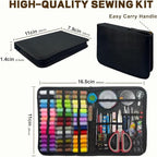 197PCS Sewing Kit for Adults, 43 XL Thread Spool, Beginners with Advanced Large Sewing Sets, Suitable for Travelers, Adults, Children, Beginners, Emergency Items, DIY and Family Sewing Kit - color: Color A