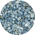 Blue Opal Pre Drilled Natural Crystals Crushed Chips Beads for Jewelry Making, DIY Handmade Healing Crystals (25 Inch Strand) - color: Blue Opal