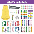 Chilpals Friendship Bracelet Making Kit for Girls 8-12, DIY String Bracelet Maker & Jewelry Craft Kits - Innovative Leg-Strap Design, Birthday Gifts Ideas for Kids Ages 7 8 9 10 Year Old (Yellow) - color: Yellow
