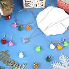 Augshy 64 Pcs Mini Christmas Ducks Charms, Luminous Glitter Resin Ducks Pendant Tiny Ducks Glow Mini Duck Ornaments for DIY Bracelet Necklace Jewelry Making Party Supplies - style: Christmas Ducks Style