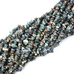 HAAMIIQII 5-8mm Natural African Turquoise Chips Beads Genuine Real Irregular Freeform Chip Loose Gemstone Beads Energy Healing Beads for Jewelry Making Strand 30 Inch - color: African Turquoise