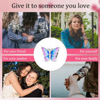 LAZA 925 Sterling Silver Charm for Bracelet Necklace Dangle Love Mom Butterfly Party Charm Beads Pendants DIY Jewelry for Women - color: Fantasy Butterfly