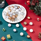 PH PandaHall 50pcs Gold Silver Acrylic Bubblegum Beads Christmas Pen Bead 20mm Chunk Beads Large Rhinestone Bead for Wedding Garland Jewelry Bracelet Necklace Pen Bag Chain Making - color: Gold