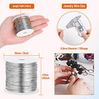 cridoz 20 Gauge Stainless Steel Wire for Jewelry Making, Baling Wire for Craft and Jewelry Making - size: 20 Gauge