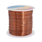 328 Feet Tarnish Resistant Copper Wires 24 Gauge/0.5mm Jewelry Craft Wires Beading Wire for Jewelry Making, Wire Wrapping and Crafting(Copper) - color: 1Copper, size: 24 Gauge