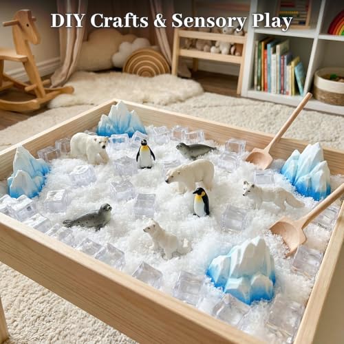 DomeStar Fake Ice Cubes, 20 PCS 1inch Acrylic Fake Ice Vase Fillers Centerpiece Photography Accessories Food Props Table Scatter Decoration