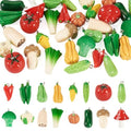 Craftdady Fruit Dangle Charms Pendants Cute Resin Food Pendants Apple Orange Pineapple Strawberry Pendants Lovely Vegetable Mushroom Charms for DIY Craft Earring Bracelet Necklace Jewelry Making - color: Mixed Color Vegetable
