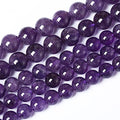 4mm 90pcs AAAAAA Natural Amethyst Purple Crystal Quartz Beads Gemstones Round Stone Beads for Jewelry Making DIY Women's Bracelet Necklace, Earrings (Amethyst, 4mm) - color: Amethyst, size: 4mm