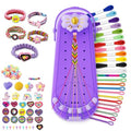 2-in-1 Friendship Bracelet Making Kits: DIY Art and Crafts Jewelry String Braiding Set Toys with Storage Box for Kids - Christmas Birthday Gifts for Girls Age 6 7 8 9 10 11 12 Year Old - Purple - style: Purple