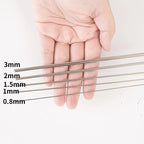 25PCS 40CM 15.7" Stainless Steel Spring Wire Hard Full Straight Spring Steel Wire 24 Gauge 0.6mm - size: 0.6mm