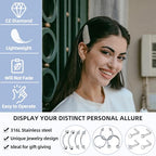 TKKUY 80PCS Nose Piercing Kit: Stainless Steel Body Piercing Jewelry with 12G, 14G, 16G, 20G Needles for Ear, Nose, Lip, Eyebrow