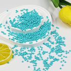 Bulk Turquoise Seed Beads 200 Grams About 6500pcs, 3mm 8/0 Glass Craft for Making Earrings, Bracelets, Pendants, Waist Jewelry,DIY Handmade Seed Beads（Turquoise ） - color: Turquoise, size: 3mm