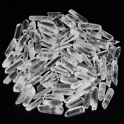 YATOJUZI 1LB Clear Quartz Crystal Points Bulk Natural Irregular Polished Stones Wands Gemstones Wholesale Reiki Energy Balancing Chakra Crystals Stone for DIY Handmade Meditation Divination 0.8"-1.6" - color: 0.78"-1.57", size: 1lb