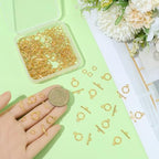 1 Box 60 Sets Round Toggle Clasp Gold Toggle Clasp Bar with Rings Bulk Metal Alloy OT End T Bar Closure Jewelry Connectors for Jewelry Making Bracelet Necklace DIY Crafts Beginners Adults - style: Style 5