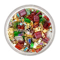 Mack and Rex Tila Bead Mixes (Festive) – Full Size Tila, Half, and Quarter – Includes Beautiful Gold-Plated Quarter Tila Beads - qtl0191, qtl191, qtl-191 – Ideal for Jewelry Making - color: Festive, size: 10 Gram Bag