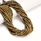 ICAI Beads Natural 2x4mm Rondelle Beads, Abacus Disk Stone Spacer Beads – Loose Natural Gemstone Beads for DIY Bracelet, Necklace, Jewelry Making (Unakite) - color: Unakite, size: 2x4