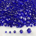 1310pcs Bicone Crystal Glass Beads 2mm 3mm 4mm 6mm 8mm Faceted Crystal Spacer Beads for Bracelets Necklace Pendants Earrings DIY Jewelry Craft Making(Dark Blue) - color: Dark Blue