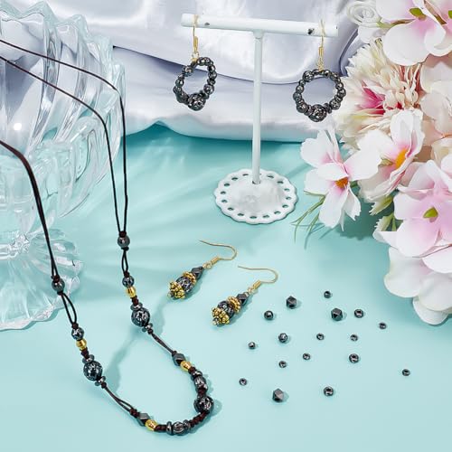 PH PandaHall 12 Styles Brass Spacer Beads, 96PCS Gunmetal Jewelry Beads Pumpkin Round Metal Spacers Polygon Flower Beading for DIY Summer Bracelet Necklace Jewelry Making Craft, 3-8mm