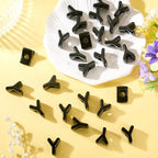 FASHEWELRY 30Pcs Acrylic Letter Y Beads with Large Hole Big Plastic Letter Blocks European Beads 3D Letters Chunky Vowel Initial Alphabet Bead for Key Chains Necklace DIY Arts Craft Projects - color: Black, size: Y