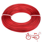 12 Gauge Aluminum Wire 100FT, 2mm Bendable Metal Anodized Aluminum Wire for Sculpting Jewelry Making Crafts Wreath Beading Floral(Red) - color: Red