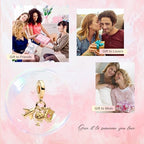 S925 Bead Dangle Charms for Bracelets Necklaces, Compatible with Pandora, Jewelry Making - style: Travel Aroud the World 3-in-1 Charm 14K Gold Plated