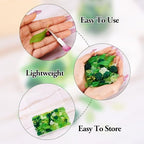 Beadthoven 270Pcs 9 Styles Leaf Acrylic Bead Caps Bulk Frosted Transparent Yellow Green Leaf Maple Leaves Charm Dangle Plant Beads for Jewelry Making DIY Spring Bracelets Necklace Earrings Crafting - color: Leaf Mixed 9 Styles