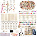 Lemosyu 563Pcs Lip Gloss Keychain Making Kit,DIY Craft Bag Charm Kit with Charms,Key Chains,Key Chain Hooks,Jump Rings,Lobster Claw Clasps,Gift Bags&Tools,Jewelry Making Supplies for Valentines Gifts